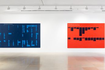Contemporary art exhibition David Diao On Barnett Newman 19912023 at Greene Naftali New York United States