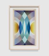 Teal Mandorla by Loie Hollowell contemporary artwork drawing