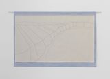 Untitled On Light Ultramarine Blue Ground by Luca Lee Frei contemporary artwork painting textile