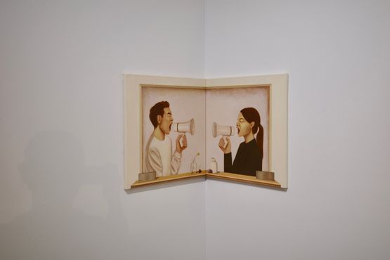 Listen by Jonathan Hadipranata contemporary artwork Painting
