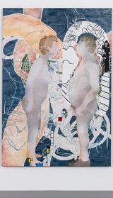 Breach by Helen Johnson contemporary artwork drawing mixed media painting