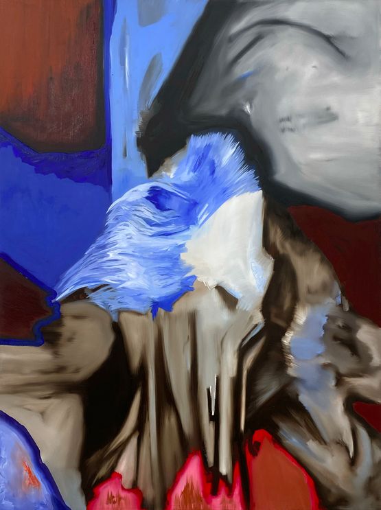 Im Nebel Etwas Sues by Juno Rothaug contemporary artwork Painting
