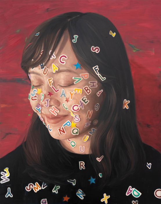 Sticker Book - ABC by Fadilah Karim contemporary artwork Painting