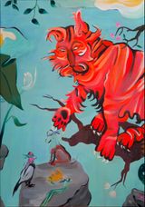 The Power that needs no Delusion by Franziska Fennert contemporary artwork painting