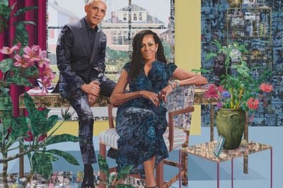 Njideka Akunyili Crosbys Portrait Leads Art-Filled Opening of Obama Presidential Center