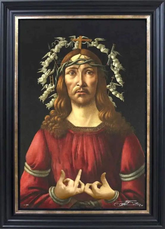 Gang Jesus by The Connor Brothers contemporary artwork Print