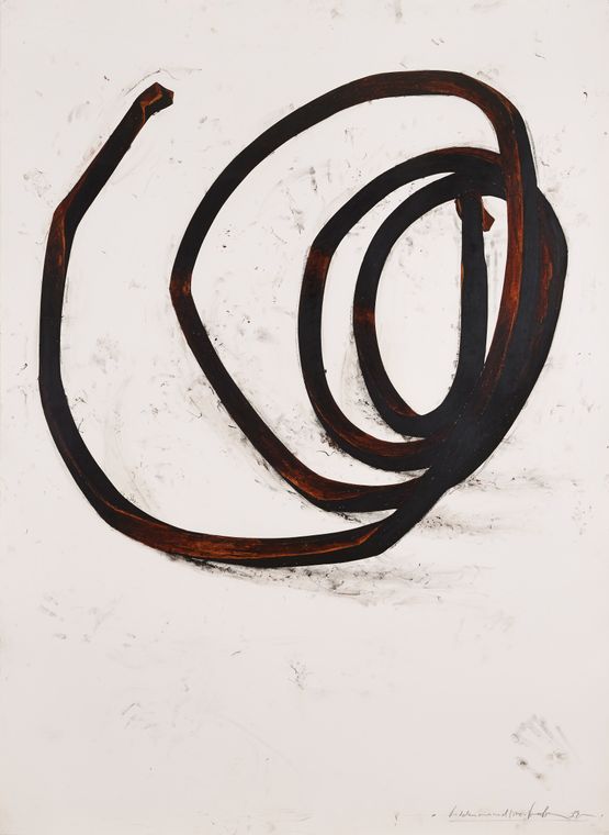 Undetermined Line by Bernar Venet contemporary artwork Works on Paper