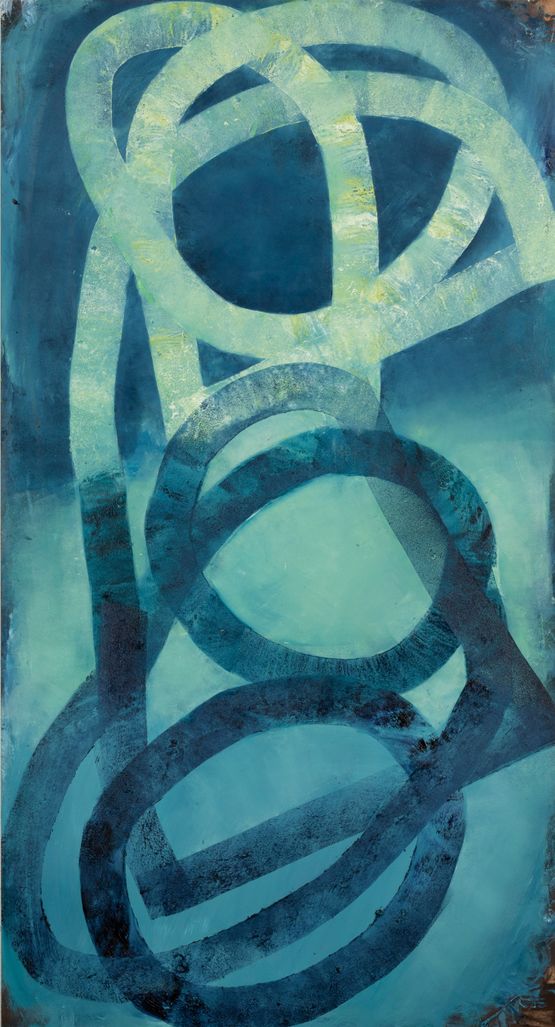 In the Shade by Ildiko Kovacs contemporary artwork Painting