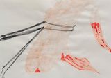 From the Dead Reckoning to Her Folds series by Iz Oztat contemporary artwork painting works on paper