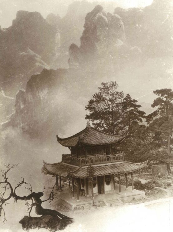 An Old Pavilion by Lang Jingshan contemporary artwork Photography