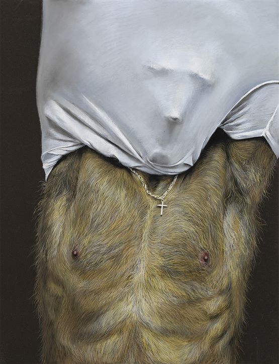 Skins II  I Wish I Were Never Born No.1 by Wang Haiyang contemporary artwork Painting