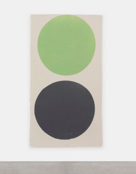 Green Charcoal by Richard Gorman contemporary artwork Works on Paper
