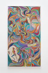 Impermanence 2 I do this dance to tell myself and you in no uncertain terms that this is a dance of love and you will not fuck with this love I have by Chris Johanson contemporary artwork painting