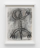 Flute Lizard by Chris Martin contemporary artwork works on paper