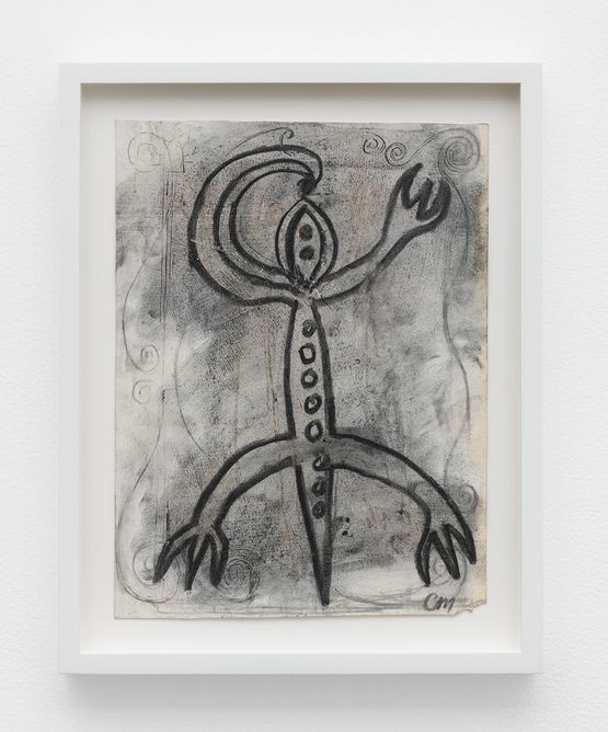 Flute Lizard by Chris Martin contemporary artwork Works on Paper