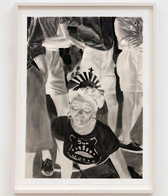 Sun Queen by Cosmo Whyte contemporary artwork Works on Paper