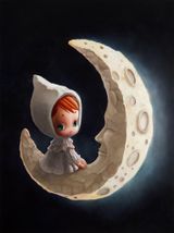 Cradled by the Moon by MANE contemporary artwork painting