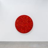 Red Quinacridone Red by Hadieh Shafie contemporary artwork mixed media