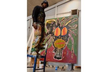 Contemporary art exhibition Jack Kabangu Barndommens Drmme Childhood Dreams at Saatchi Gallery London United Kingdom