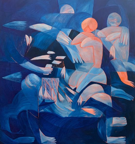 Shoal by Tahnee Lonsdale contemporary artwork Painting