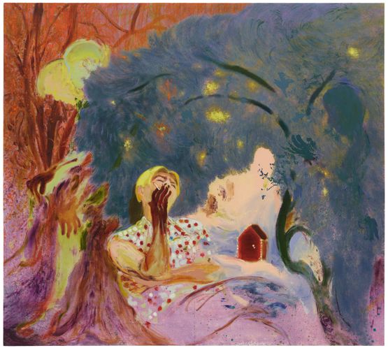Light in the Crevice Blonde Punk by Xu Hongxiang contemporary artwork Painting