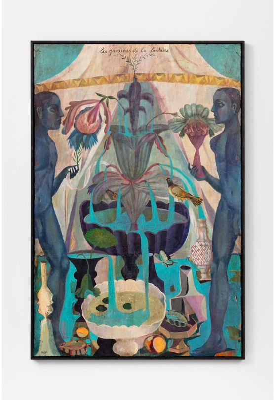 Les Gardiens de la Fontaine by Olaf Hajek contemporary artwork Painting