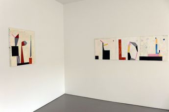 Contemporary art exhibition Tony de Lautour Paintings for Sculptures at Hamish McKay Wellington New Zealand