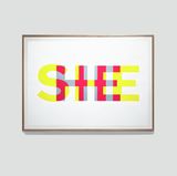 SHEHE by Gary Hill contemporary artwork print