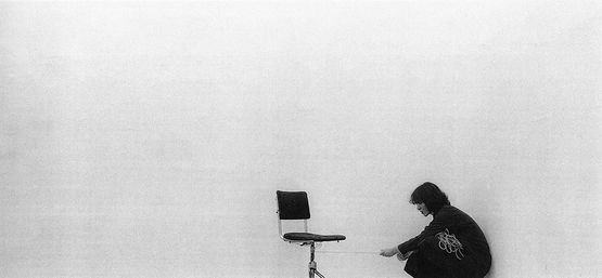 second time with the chair rehearsal II by Zeynep Kayan contemporary artwork Print
