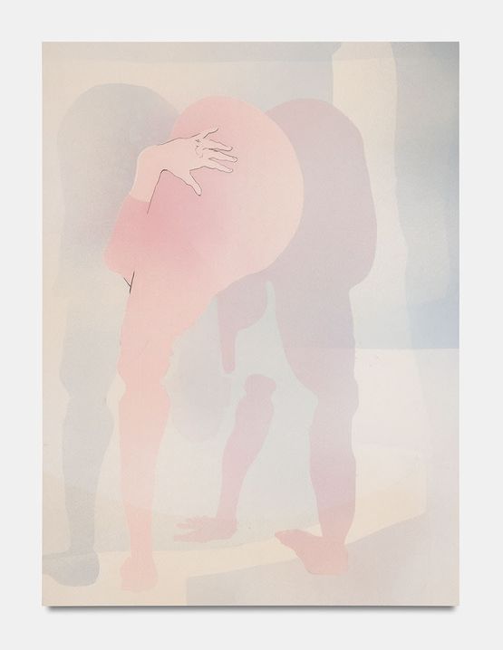 One possibility folded in half by Matthew Lutz-Kinoy contemporary artwork Painting