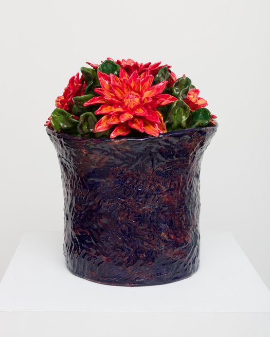 Red Daliah by Anabel Juarez contemporary artwork Sculpture