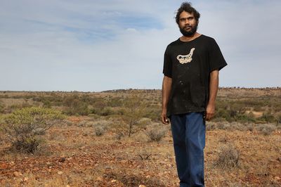 Vincent Namatjira at THIS IS NO FANTASY  Dianne Tanzer Gallery Melbourne