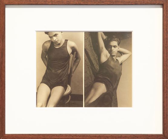 Study of young man by Lionel Wendt contemporary artwork Photography
