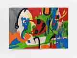 Farandole by Etel Adnan contemporary artwork textile