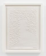 Beneath the weight of angry pride by Barbara Chase-Riboud contemporary artwork textile works on paper