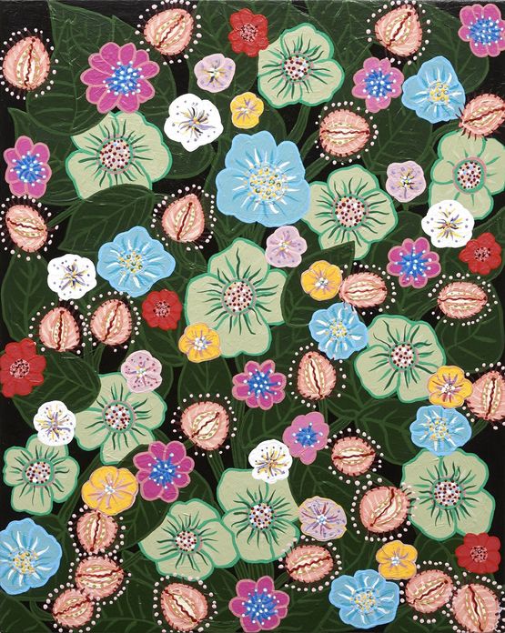Amuse Bouche Paradise Mound by Laura Williams contemporary artwork Painting