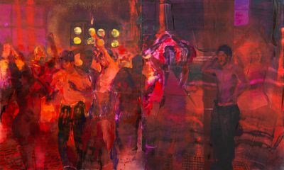 Doron Langberg Paints the Town Red at Victoria Miro