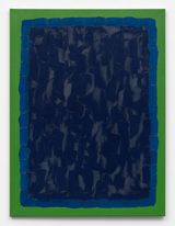 Untitled GreenBlueDk Blue by William Turnbull contemporary artwork painting