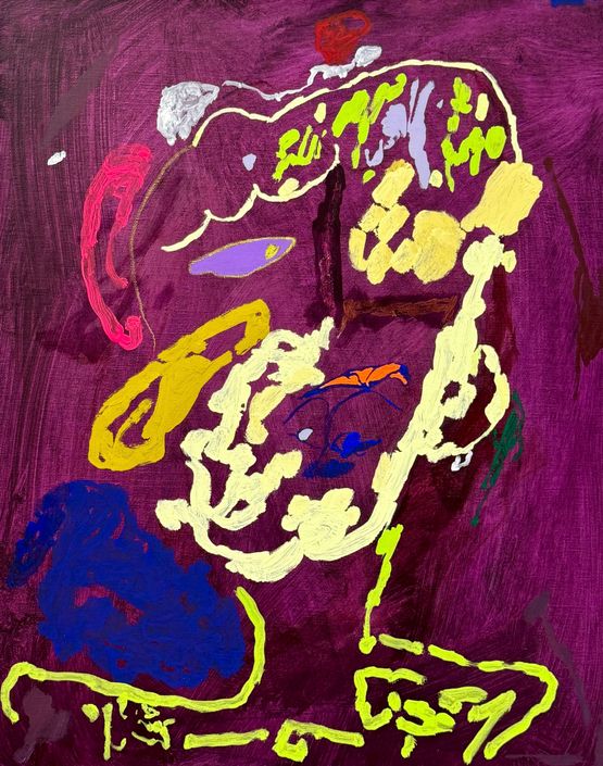 after admission by Tom Polo contemporary artwork Painting
