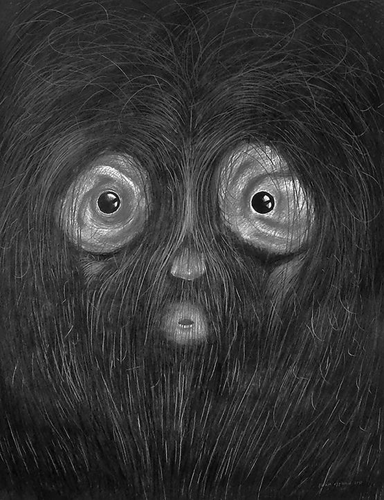 hairy by Iwan Effendi contemporary artwork Drawing