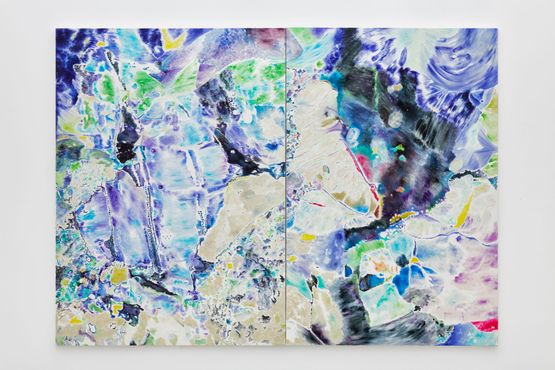 Open Fallen by Mengtong contemporary artwork Painting