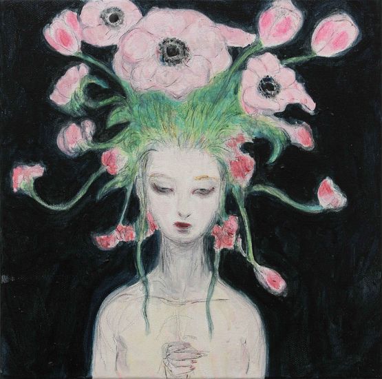 Fleur by Amano Yoshitaka contemporary artwork Painting