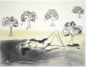Laying with Olive Trees by Tracey Emin contemporary artwork Print