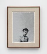 Table-Tennis Player by Lenz Geerk contemporary artwork drawing painting works on paper