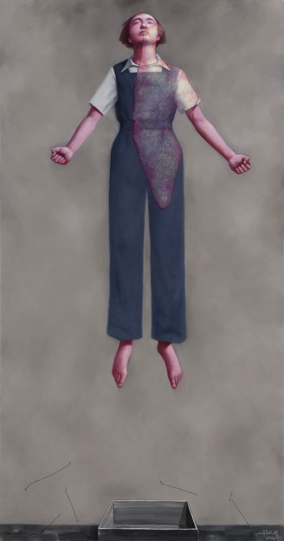 Jump No.8 by Zhang Xiaogang contemporary artwork Painting