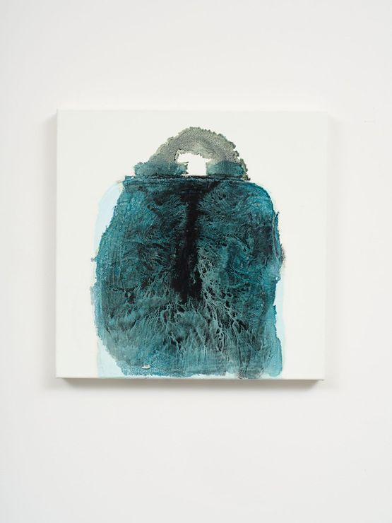Stash Cyan by Marie Le Lievre contemporary artwork Painting
