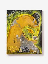 DER LIEBEVOLLSTE HOLLENWELPE VON FORTUS KNOXUS MEESI HAT IM NAMEN VON GOLDFINGERZ FORT-KNOX-HAPPA-HAPPA GEMACHT by Jonathan Meese contemporary artwork painting