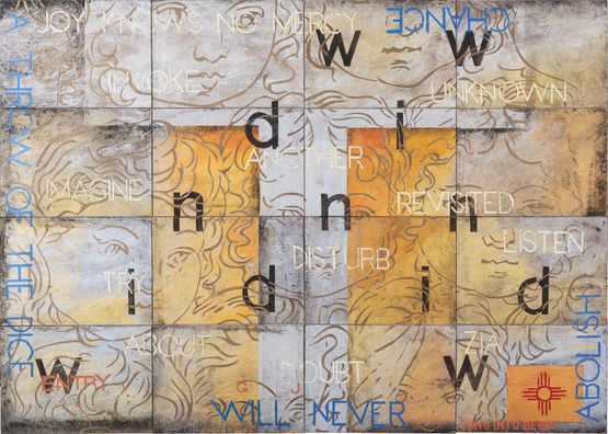 Nature Speaks GJ by Imants Tillers contemporary artwork Painting