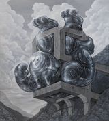 Trapped in the Structure of Belief by Tos Suntos contemporary artwork painting
