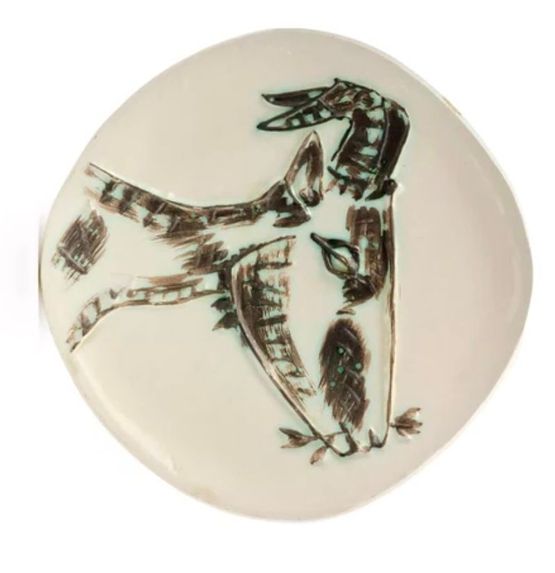 Tete de chevre de profil A.R. 109 by Pablo Picasso contemporary artwork Sculpture